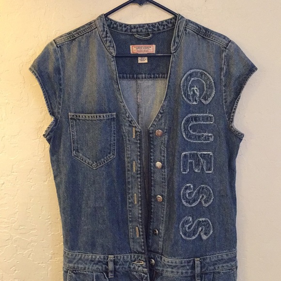 Guess Other Vintage Guess Denim Jumpsuit Poshmark